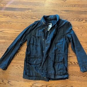 GAP Dark Blue Military Field Jacket with Utility Style